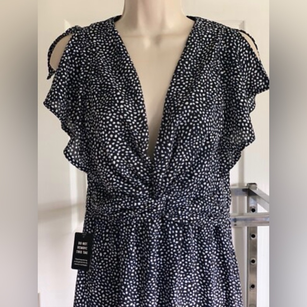 Express Black and White Dress